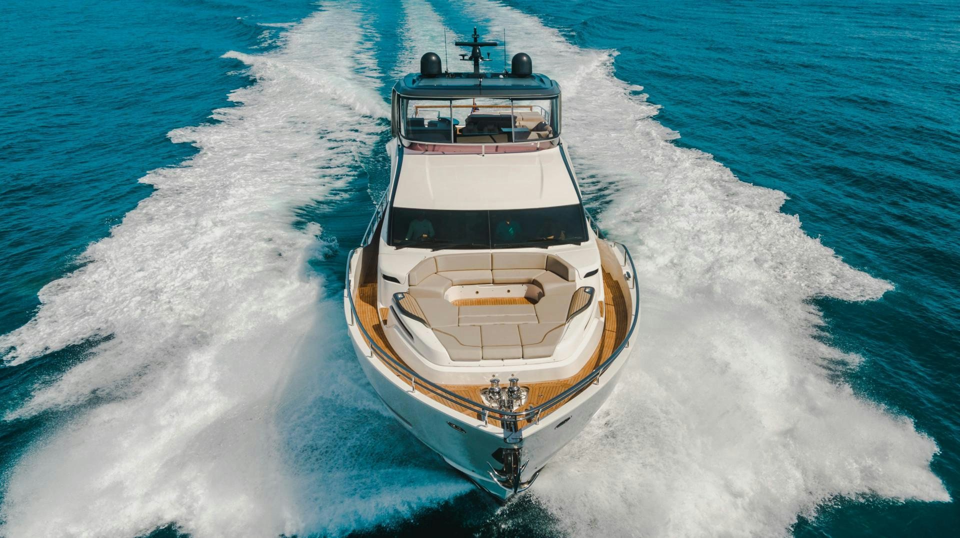 a boat on the water aboard KAOS Yacht for Sale