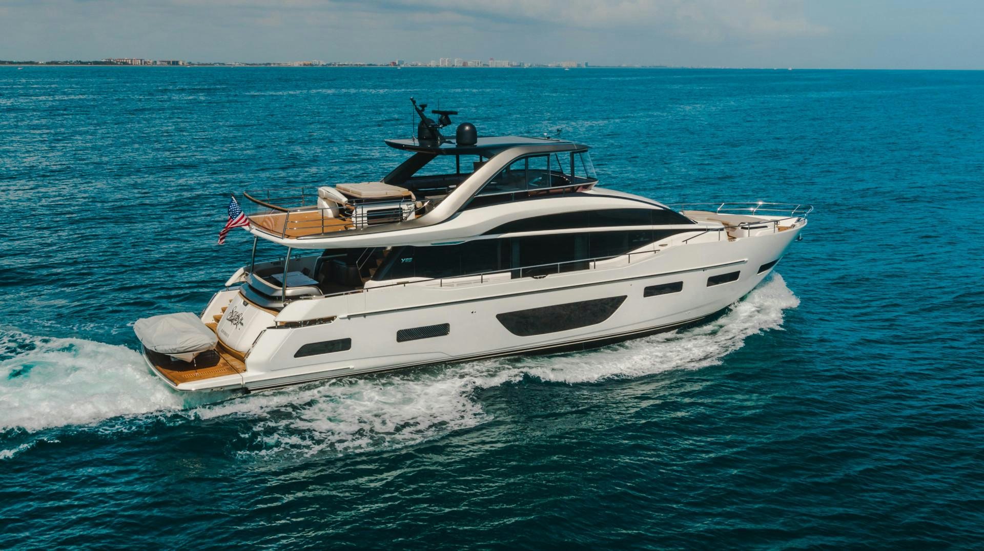 a boat on the water aboard KAOS Yacht for Sale