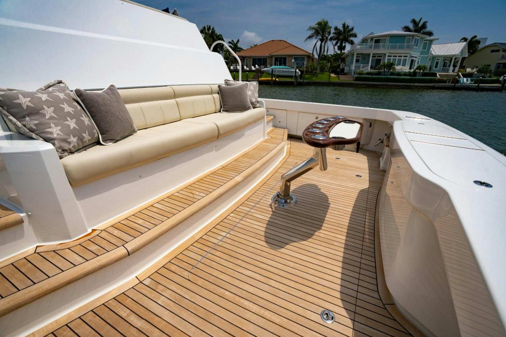 a boat on a deck aboard MAKE  HAPPEN Yacht for Sale
