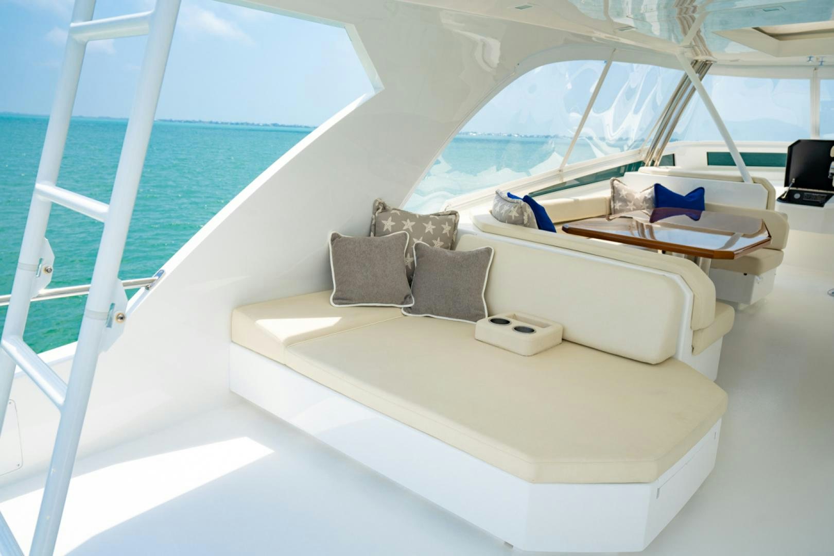 a bed on a boat aboard MAKE  HAPPEN Yacht for Sale