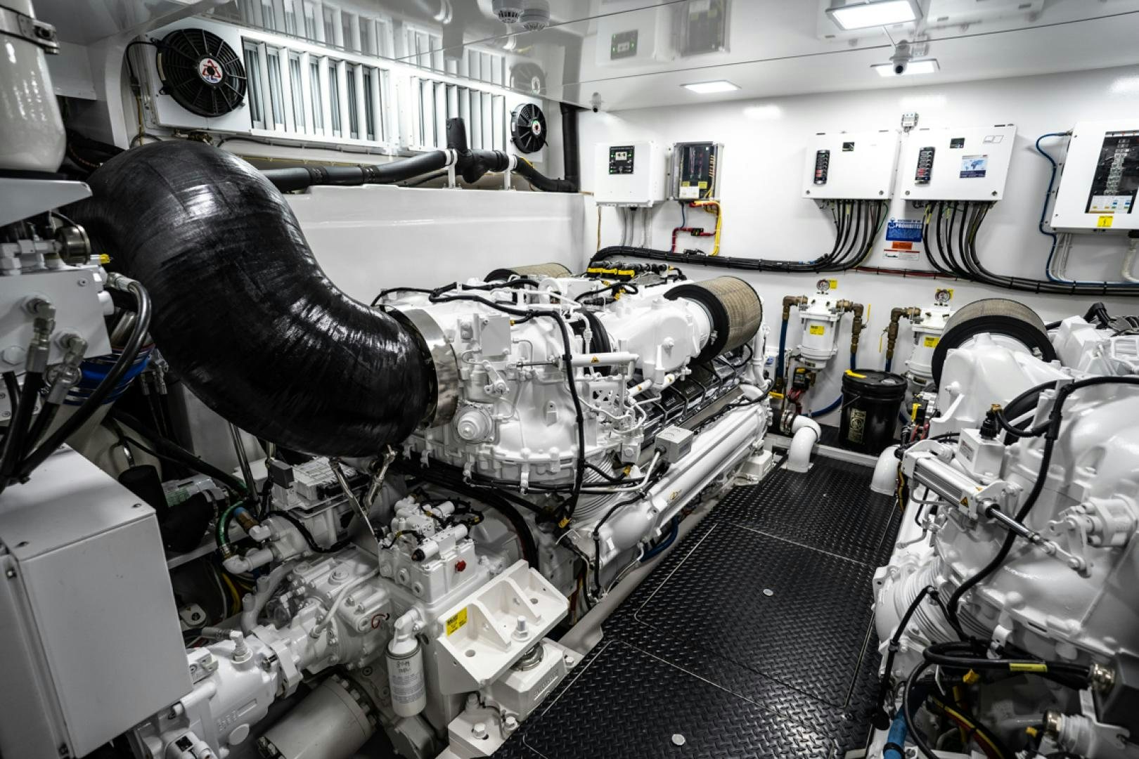 a machine with a large metal object aboard MAKE  HAPPEN Yacht for Sale