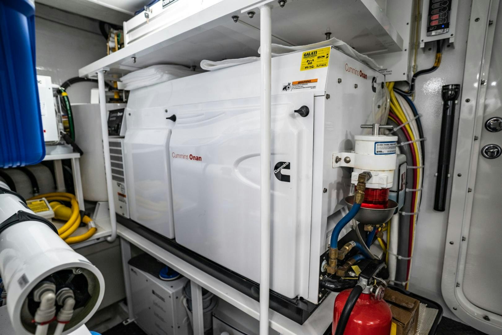 a machine with a white object on the side aboard MAKE  HAPPEN Yacht for Sale