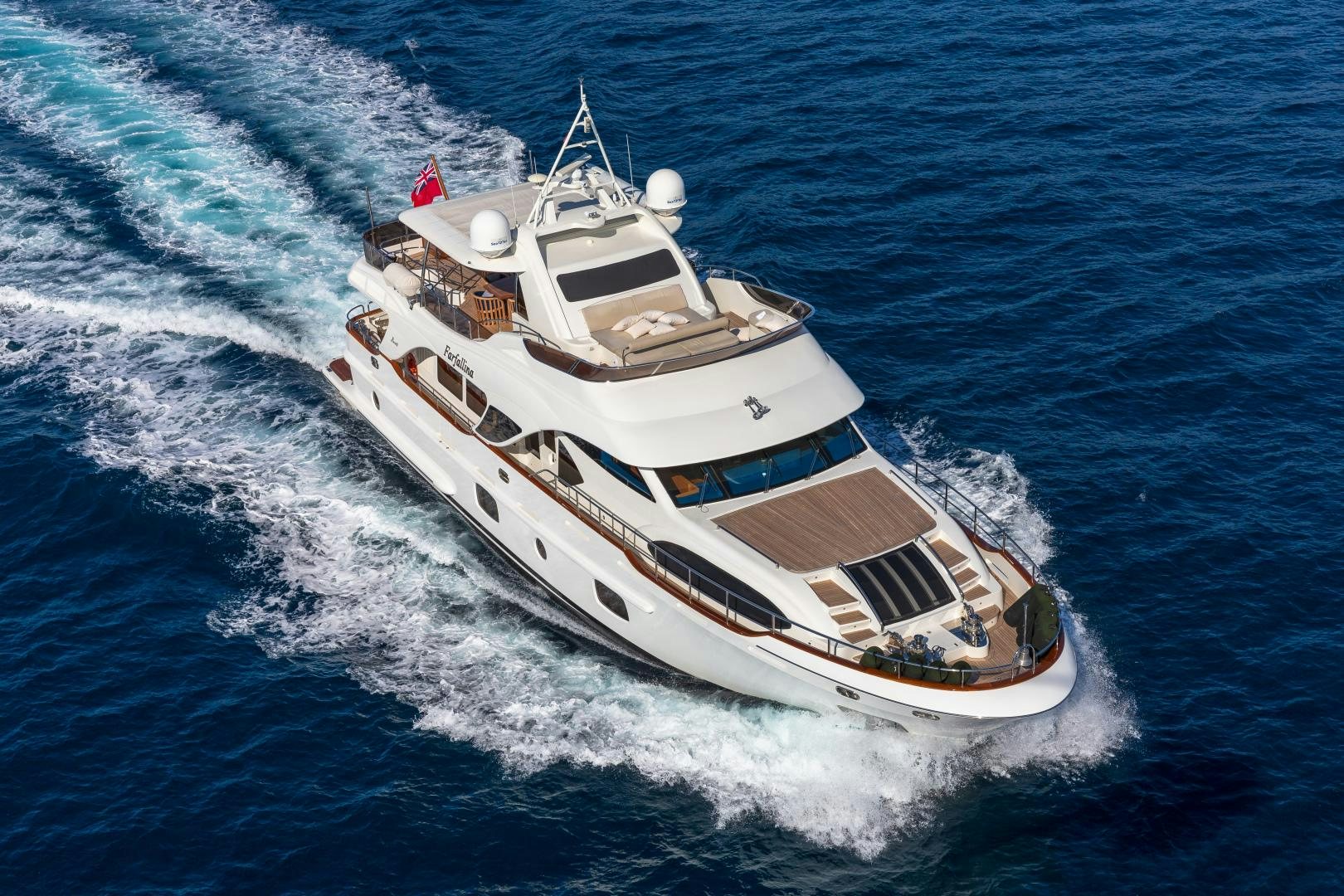 a boat on the water aboard FARFALLINA Yacht for Sale