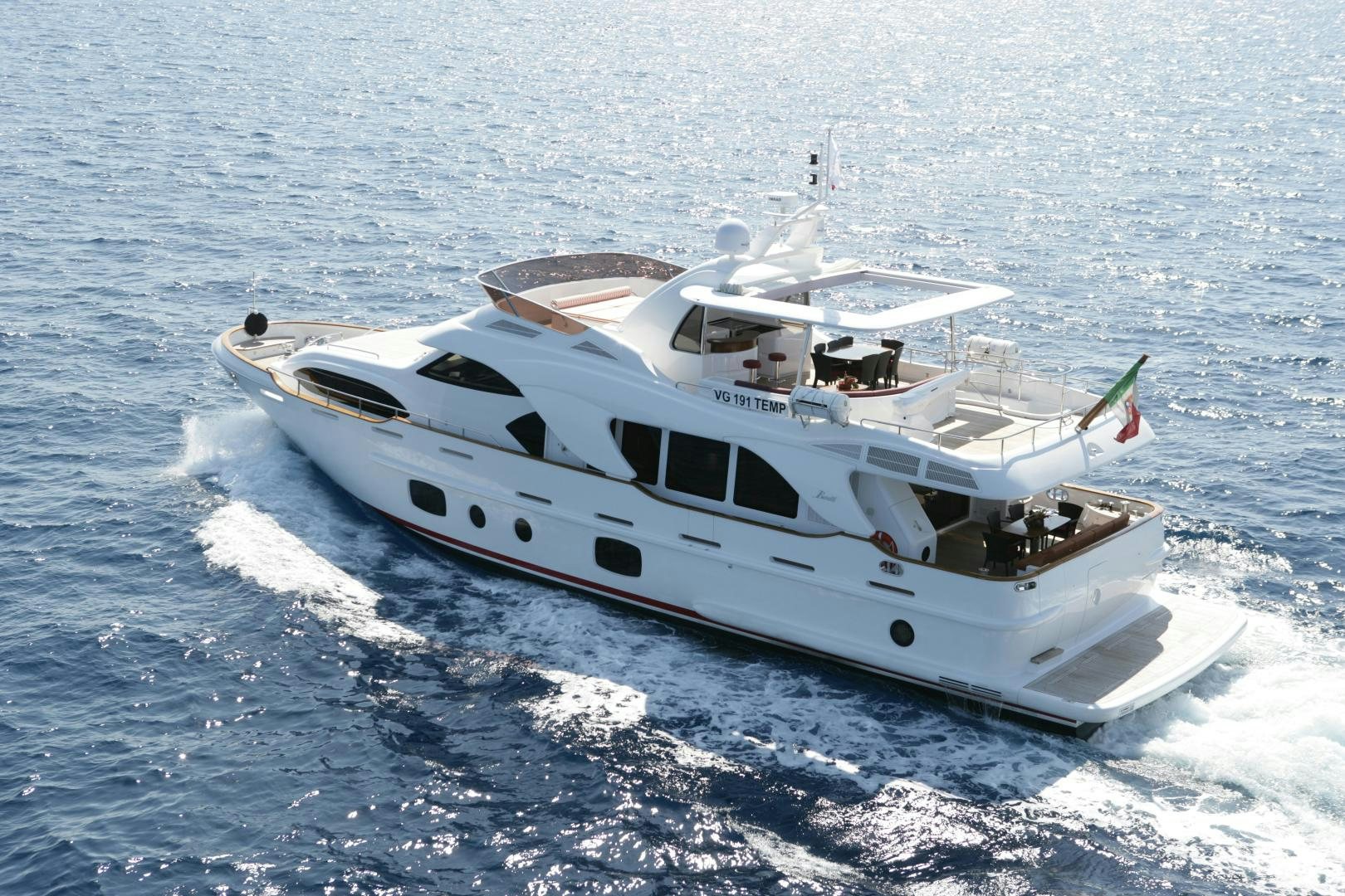 a boat on the water aboard FARFALLINA Yacht for Sale