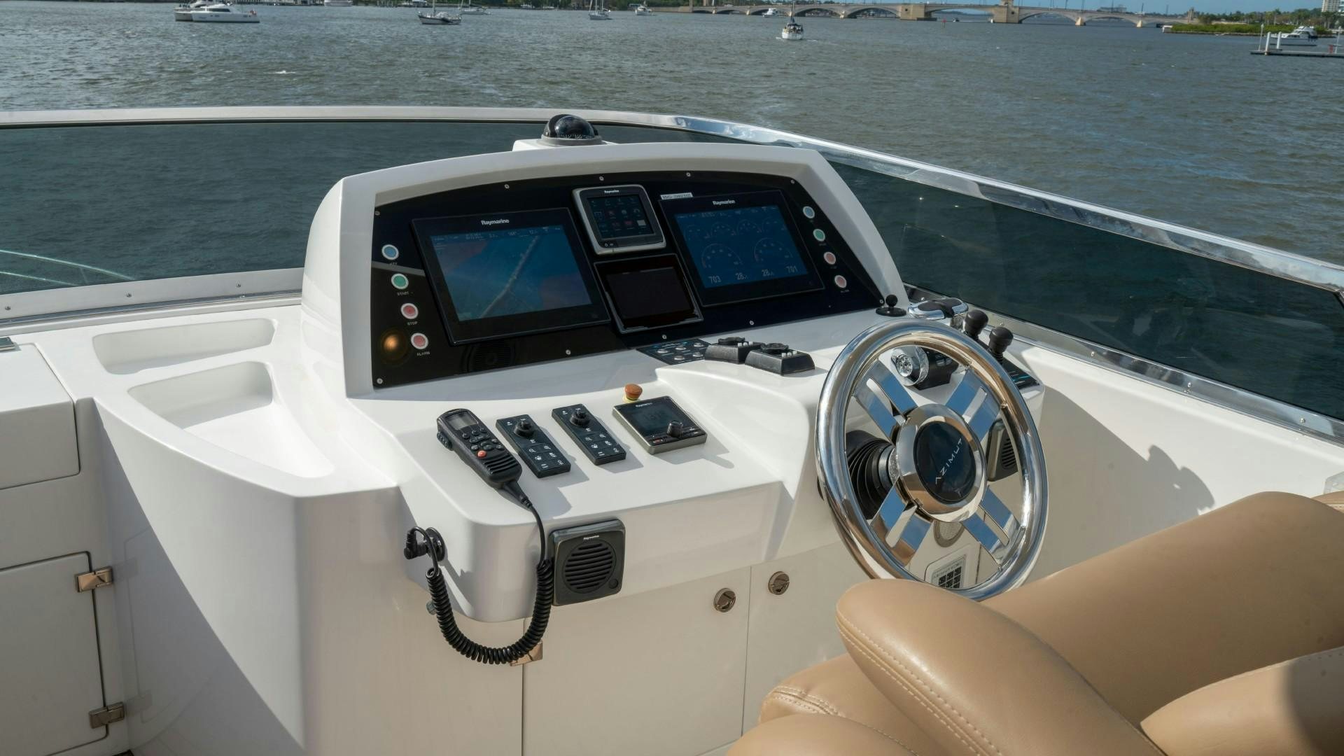 the interior of a boat aboard PHOENIX Yacht for Sale