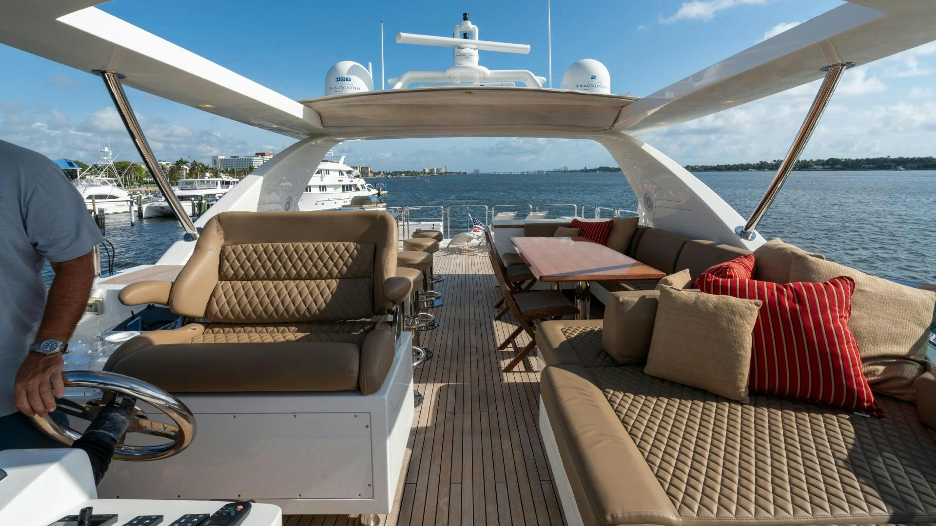 a boat on the water aboard PHOENIX Yacht for Sale