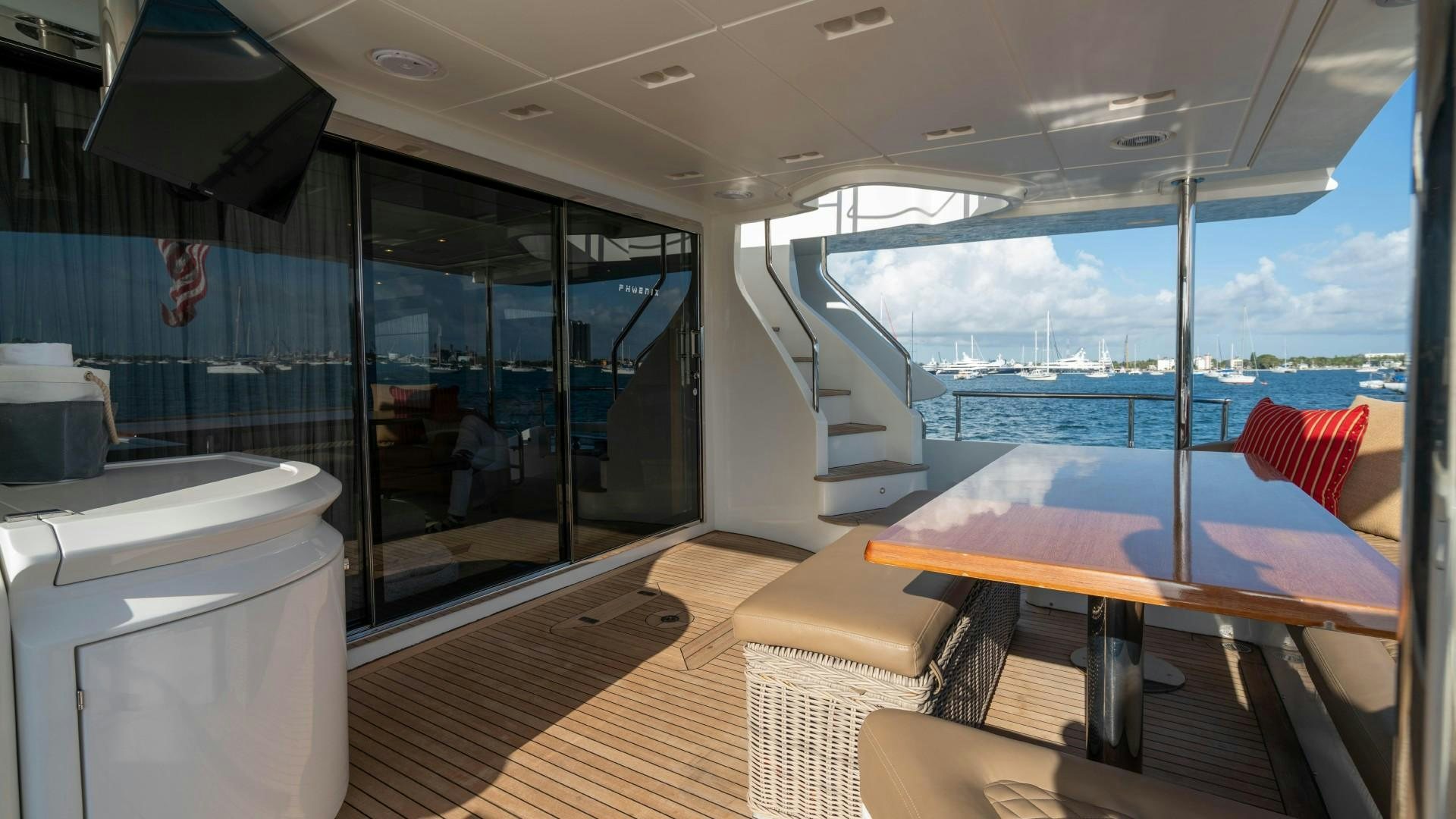inside of a boat aboard PHOENIX Yacht for Sale