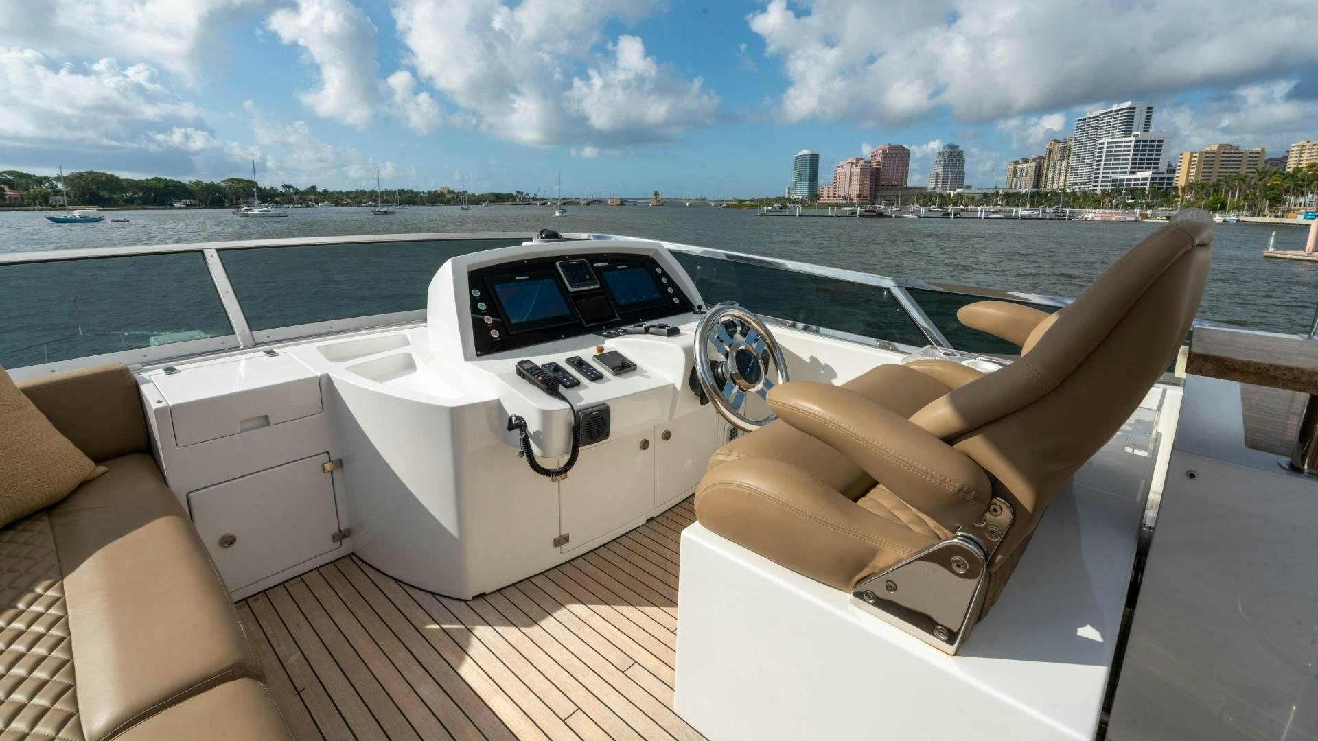 a boat on the water aboard PHOENIX Yacht for Sale