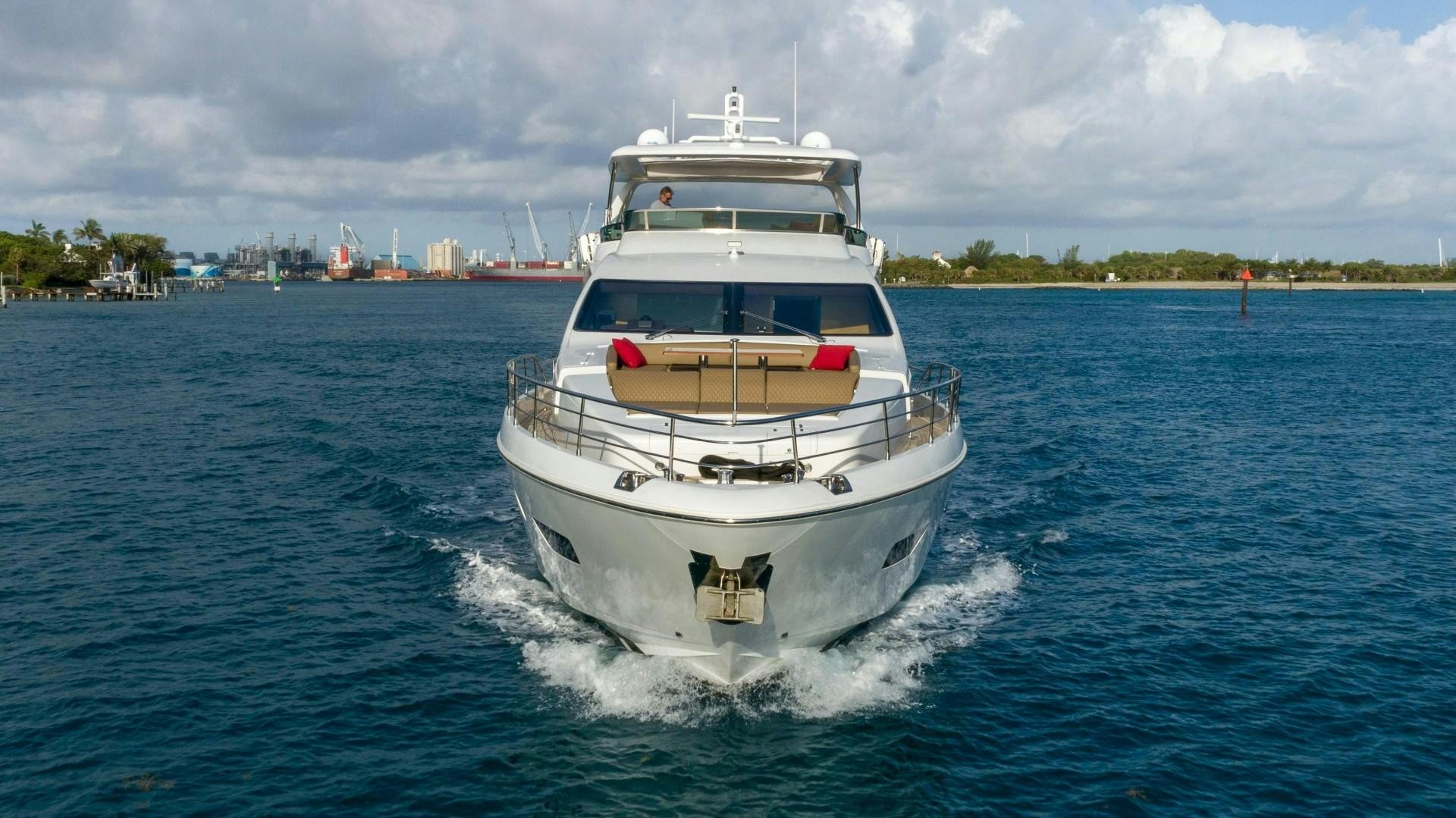a boat on the water aboard PHOENIX Yacht for Sale