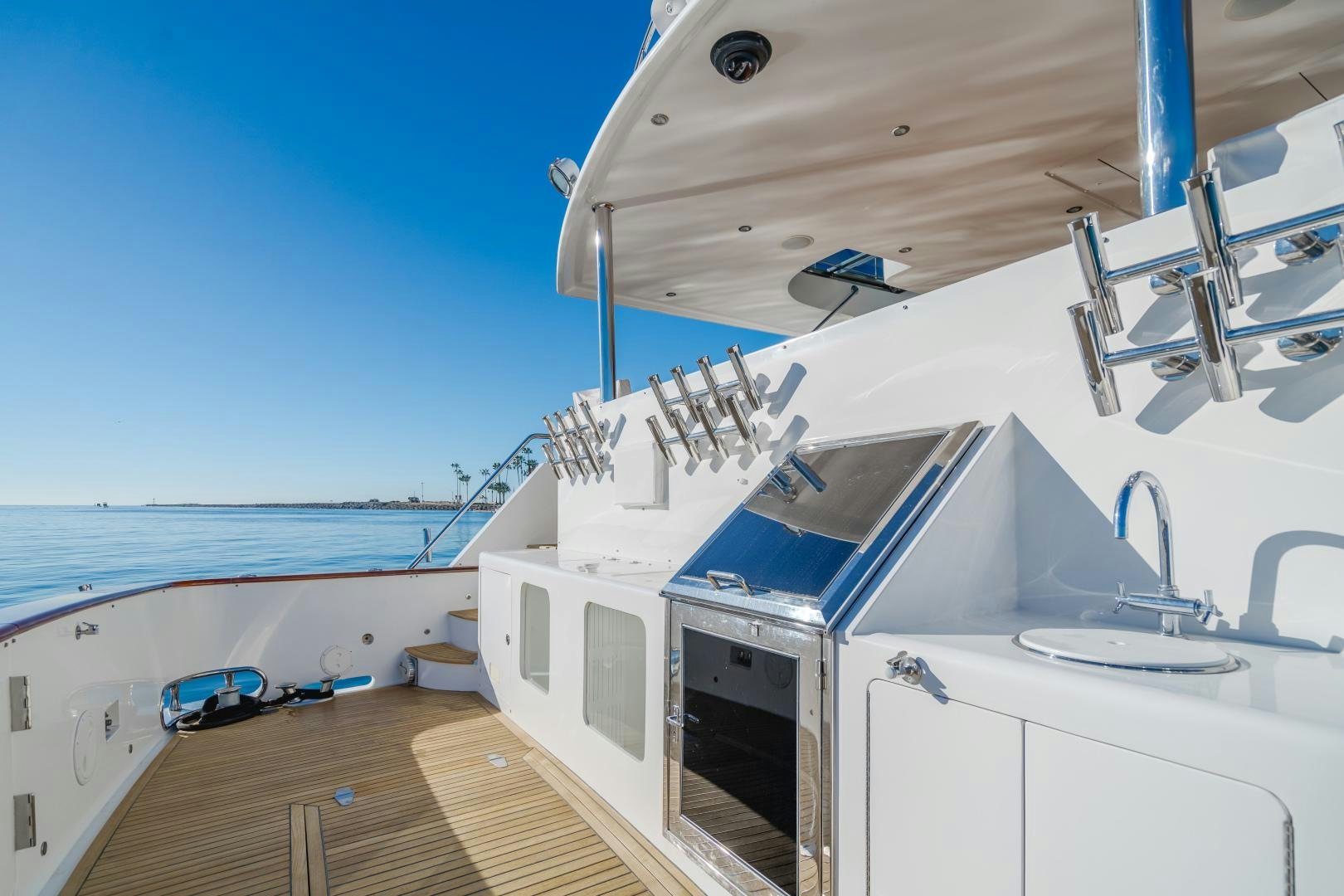 a boat on the water aboard OBSESSION Yacht for Sale