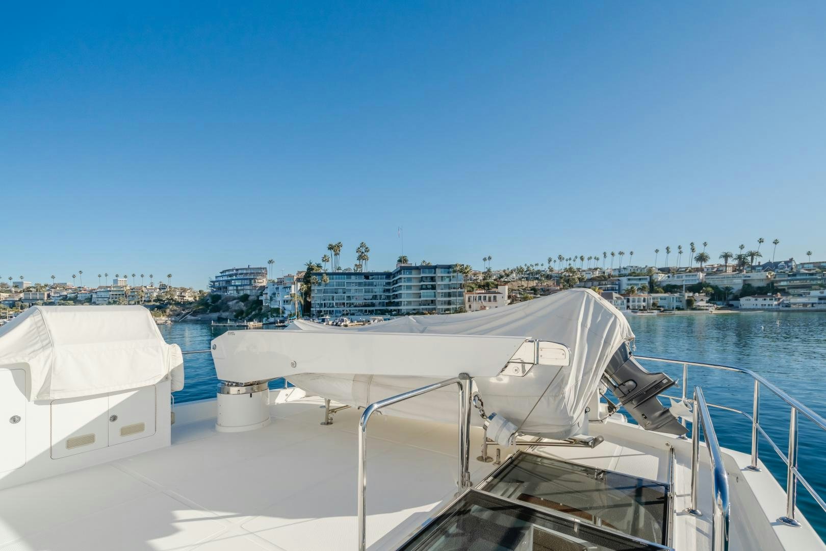 a boat on the water aboard OBSESSION Yacht for Sale