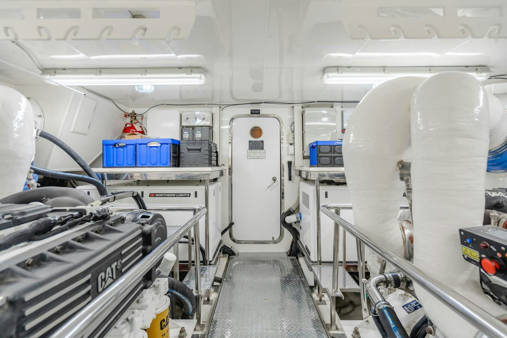 a room with machines and equipment aboard OBSESSION Yacht for Sale