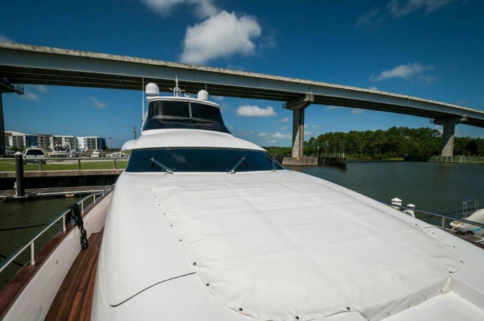 a boat on a river aboard NEVER REST Yacht for Sale