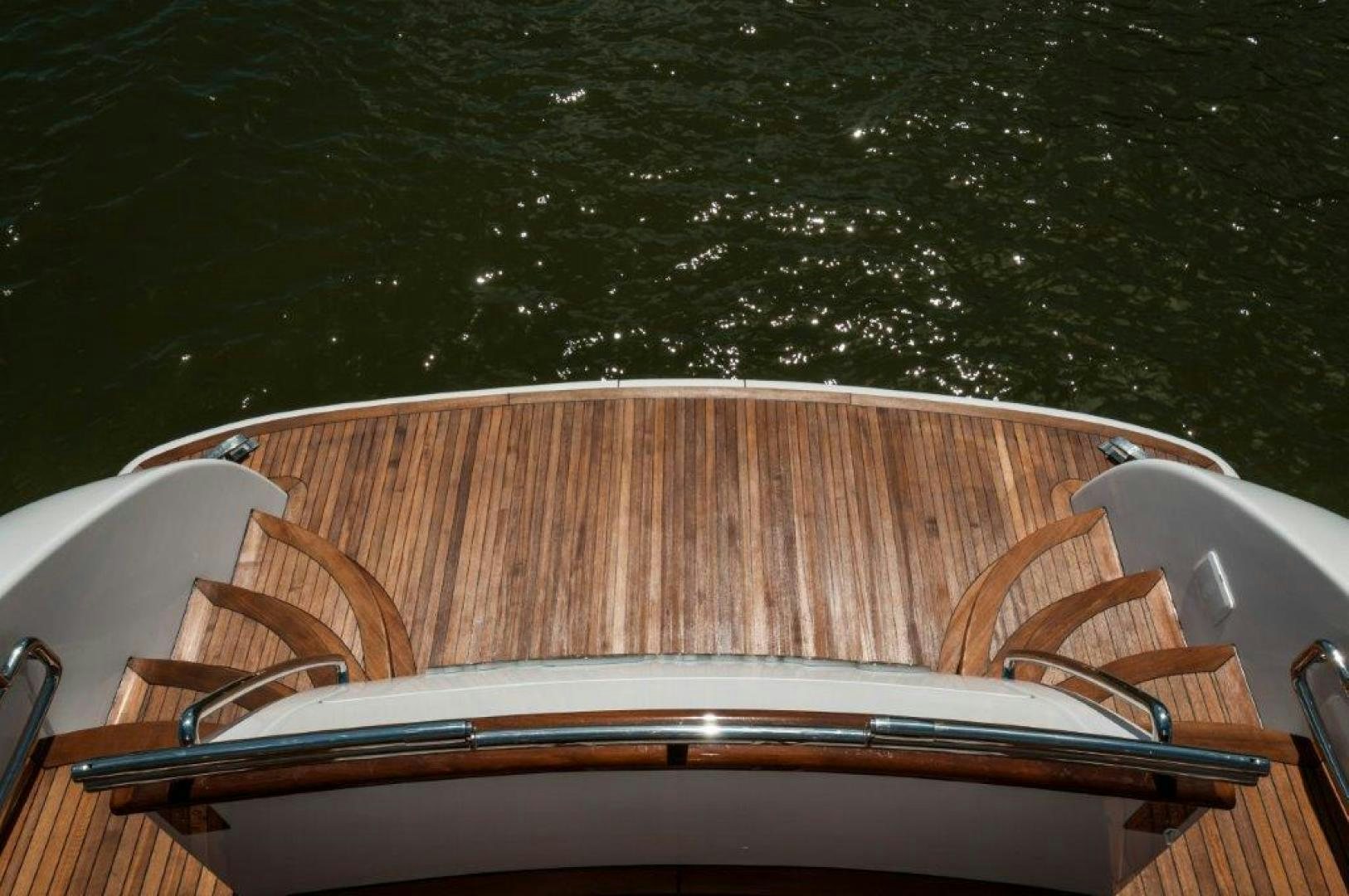 a boat on a body of water aboard NEVER REST Yacht for Sale