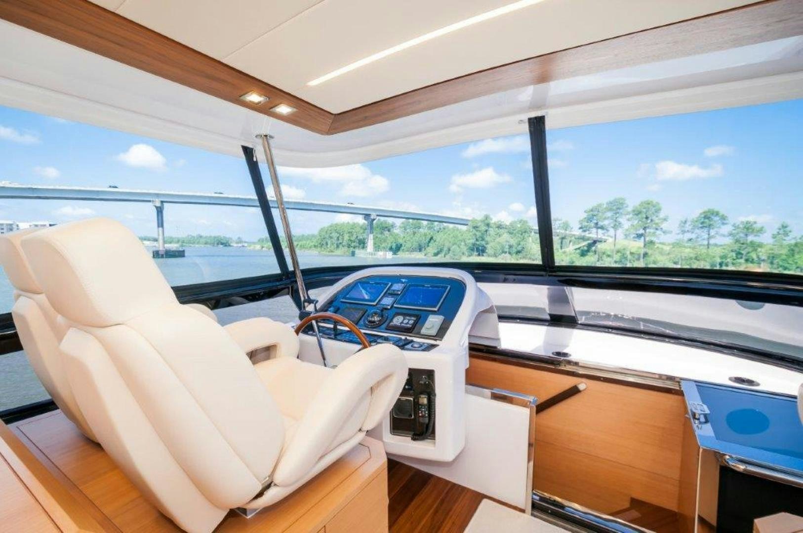 inside of a car aboard NEVER REST Yacht for Sale