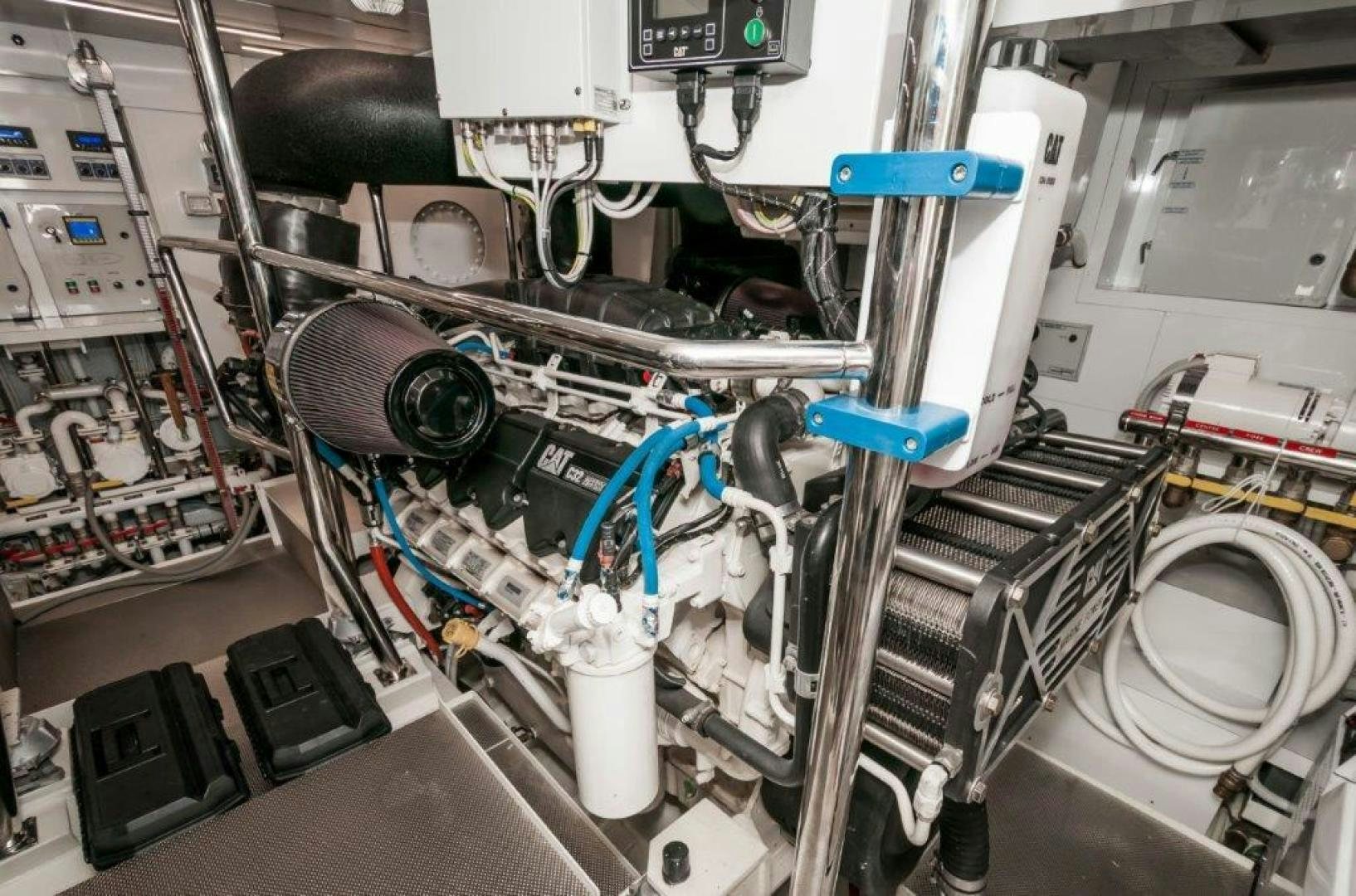 a close-up of a machine aboard NEVER REST Yacht for Sale