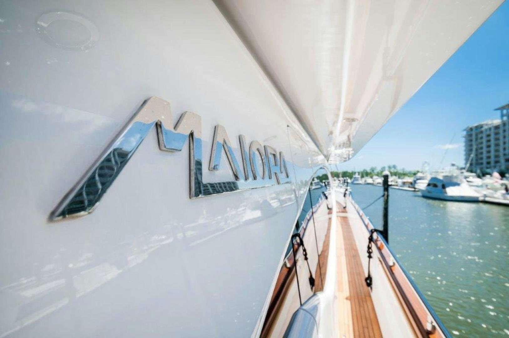 a boat on the water aboard NEVER REST Yacht for Sale