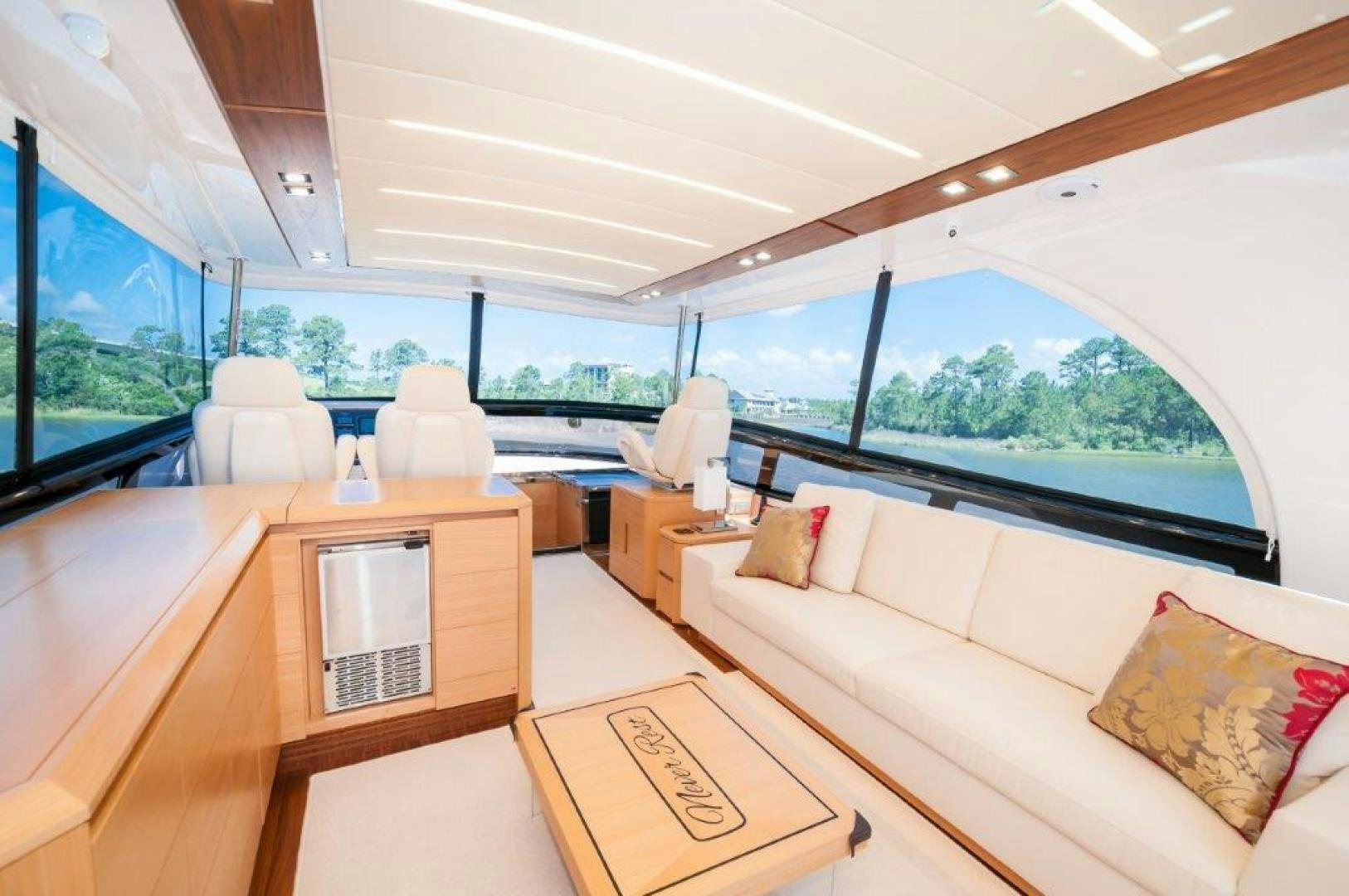 a room with a bed and a desk aboard NEVER REST Yacht for Sale
