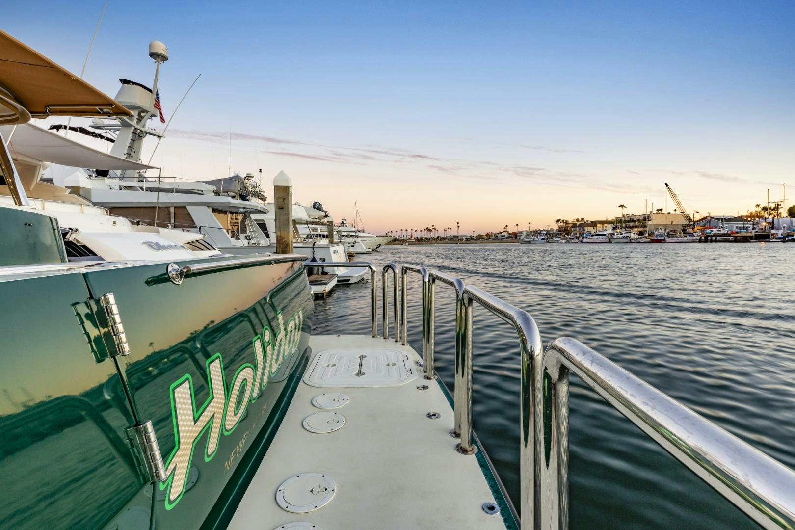 a boat on the water aboard HOLIDAY Yacht for Sale