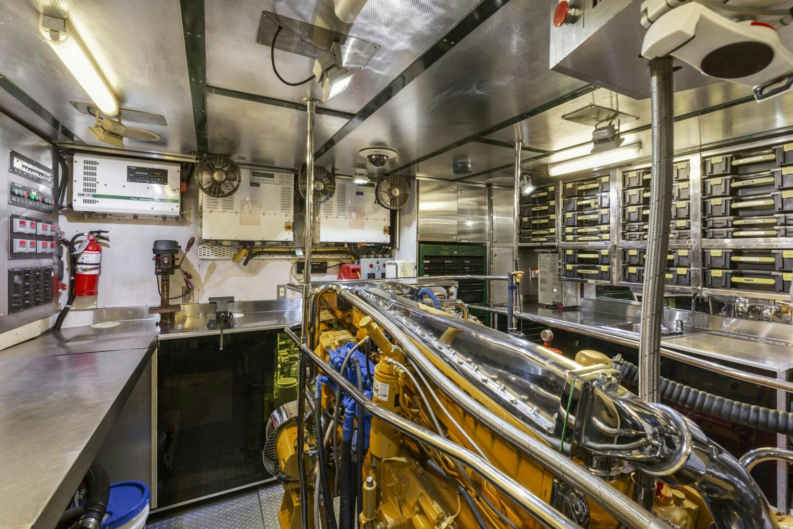 a large factory with machinery aboard HOLIDAY Yacht for Sale