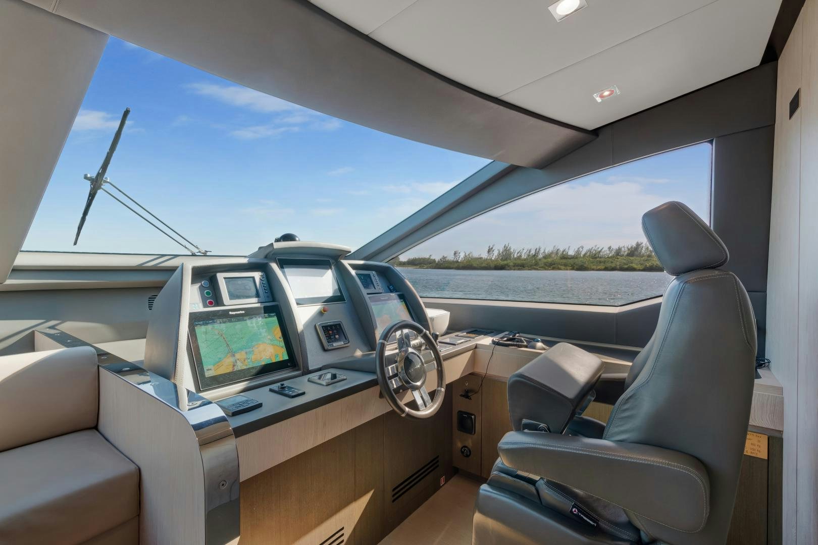 inside of a car aboard NO NAME Yacht for Sale