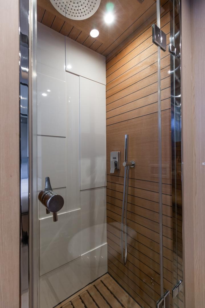 a shower unit in a bathroom aboard NO NAME Yacht for Sale