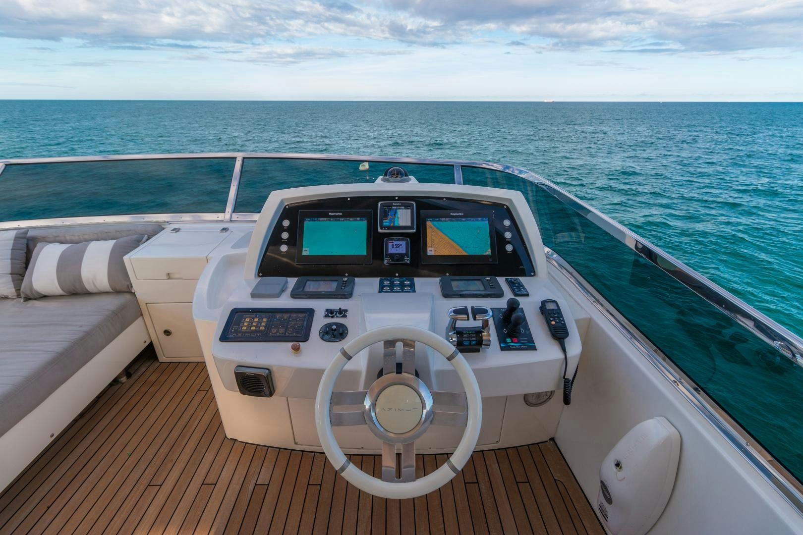 the inside of a boat aboard NO NAME Yacht for Sale
