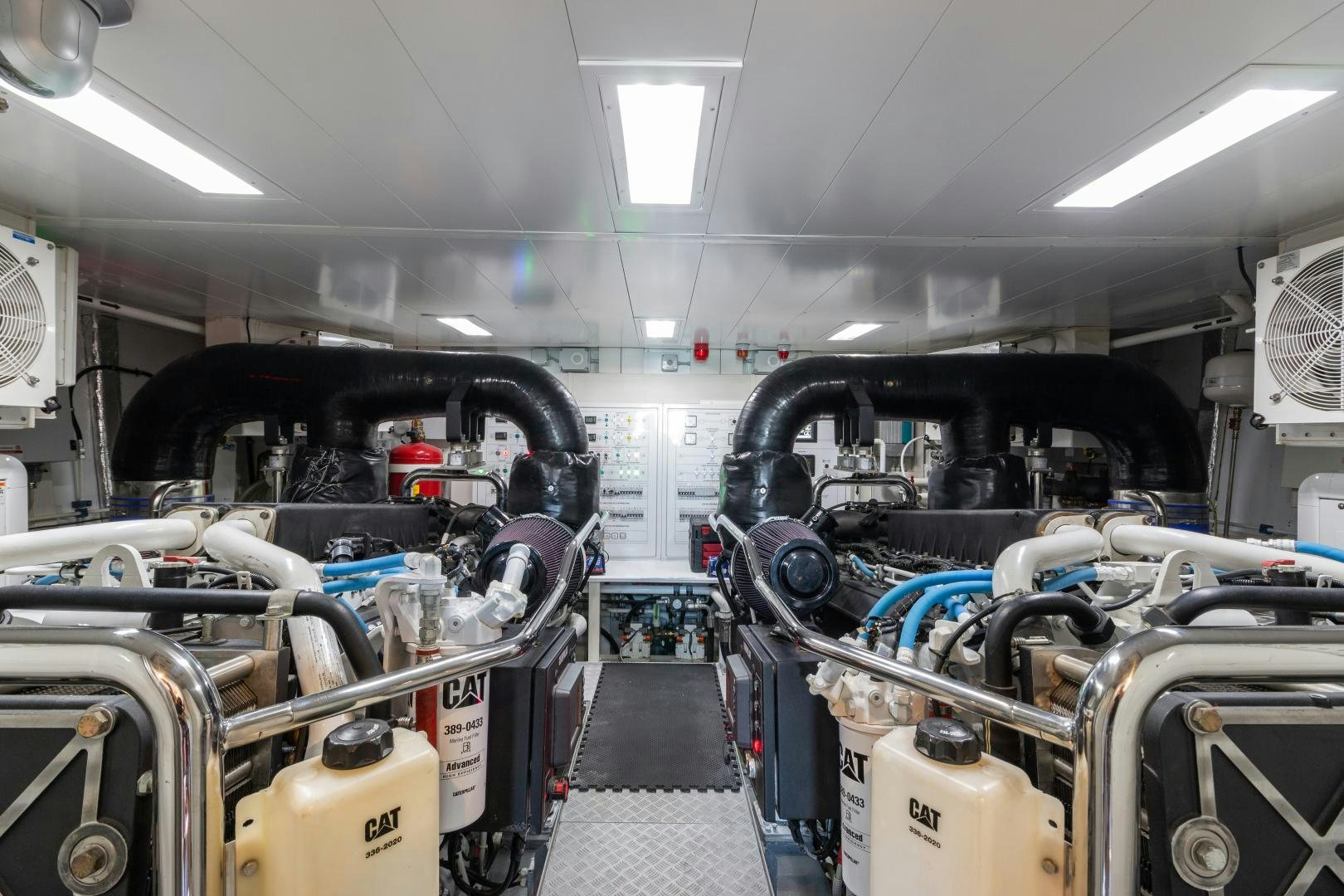 a room full of machines aboard NO NAME Yacht for Sale