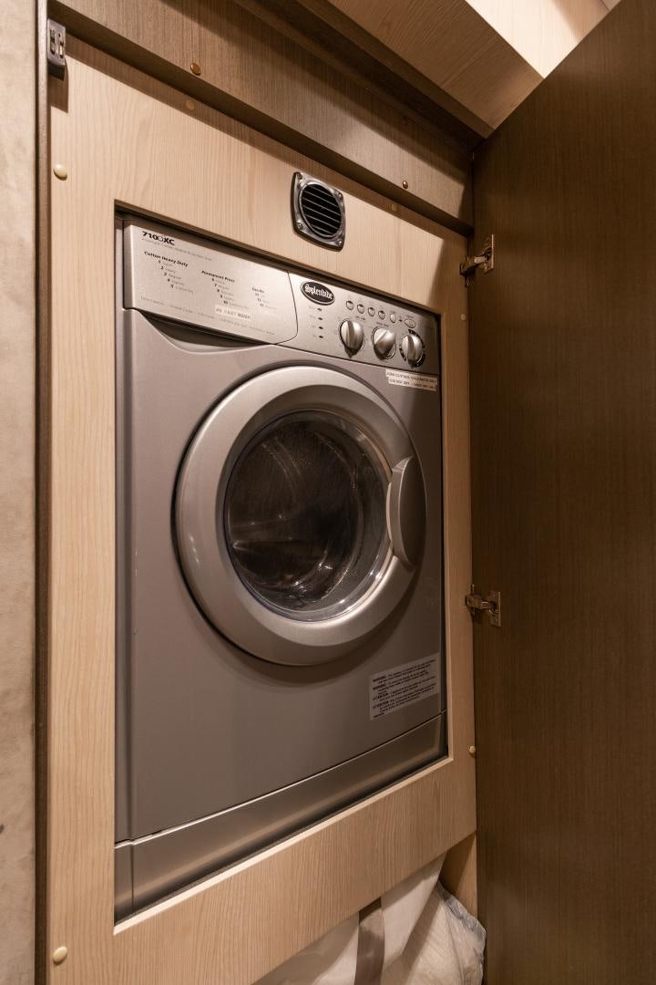 a washer in a closet aboard NO NAME Yacht for Sale
