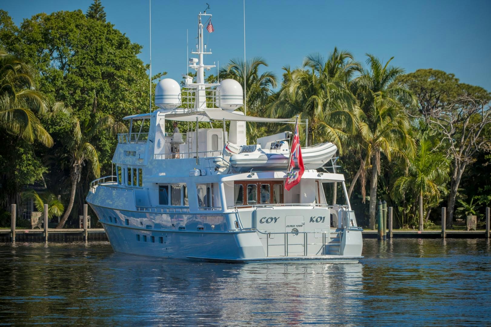 a boat on the water aboard SLOW POKE Yacht for Sale