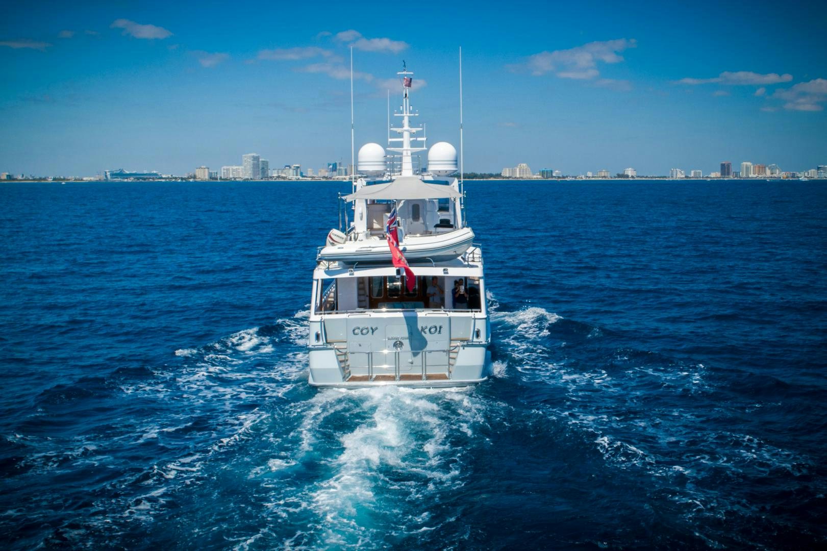 a boat on the water aboard SLOW POKE Yacht for Sale