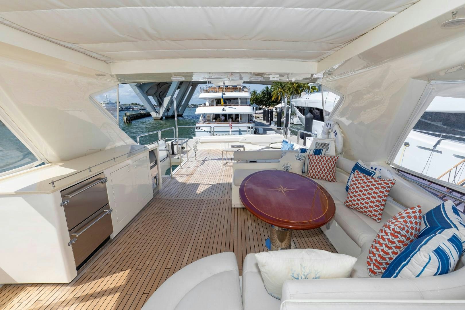 inside of a boat aboard MI RX Yacht for Sale