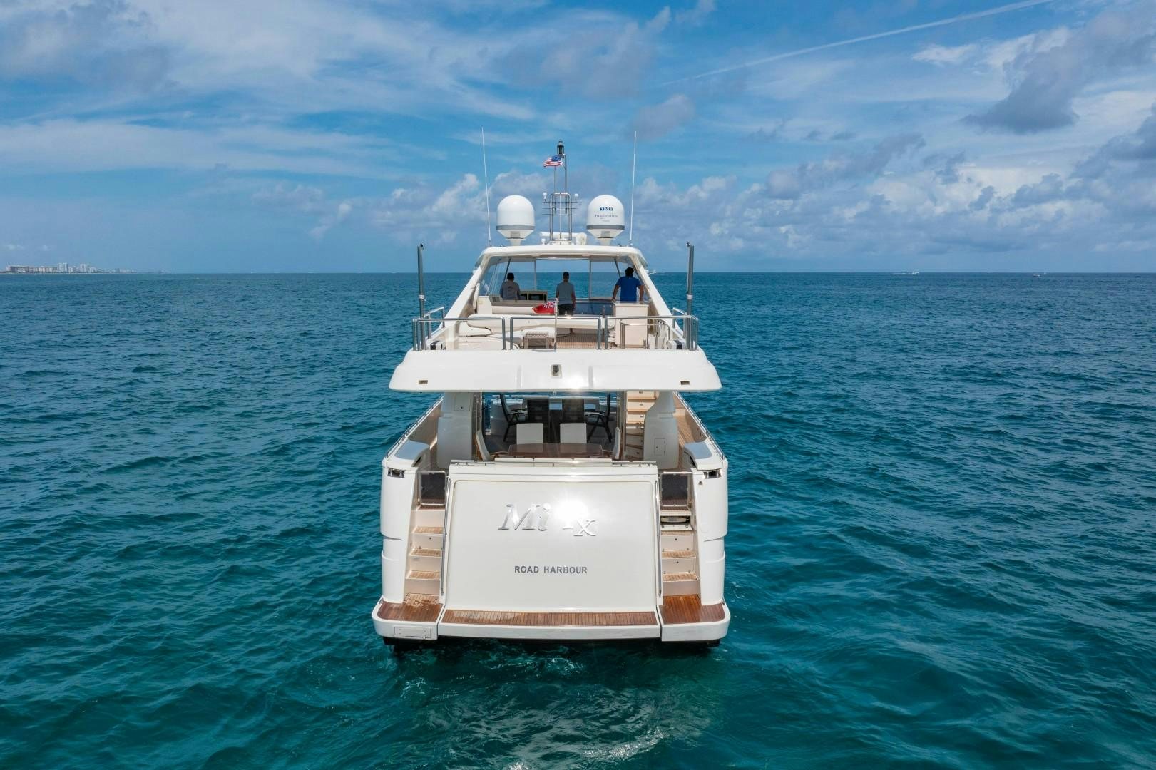 a boat in the water aboard MI RX Yacht for Sale