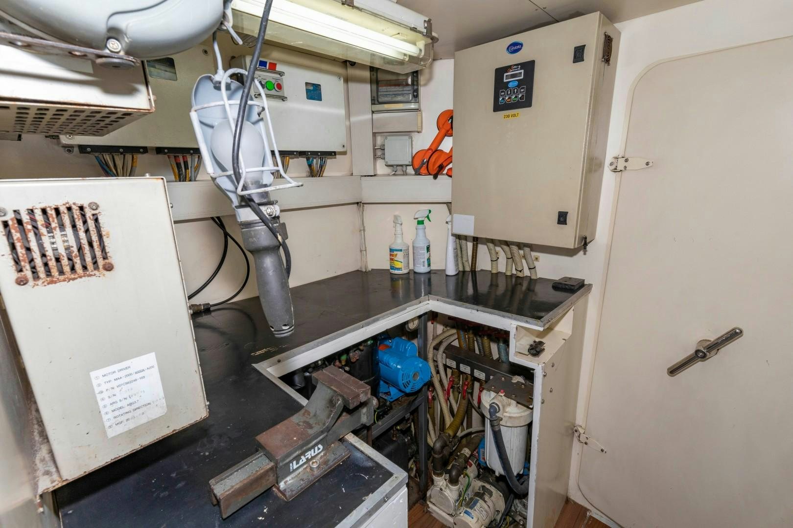 a laboratory with equipment aboard MI RX Yacht for Sale