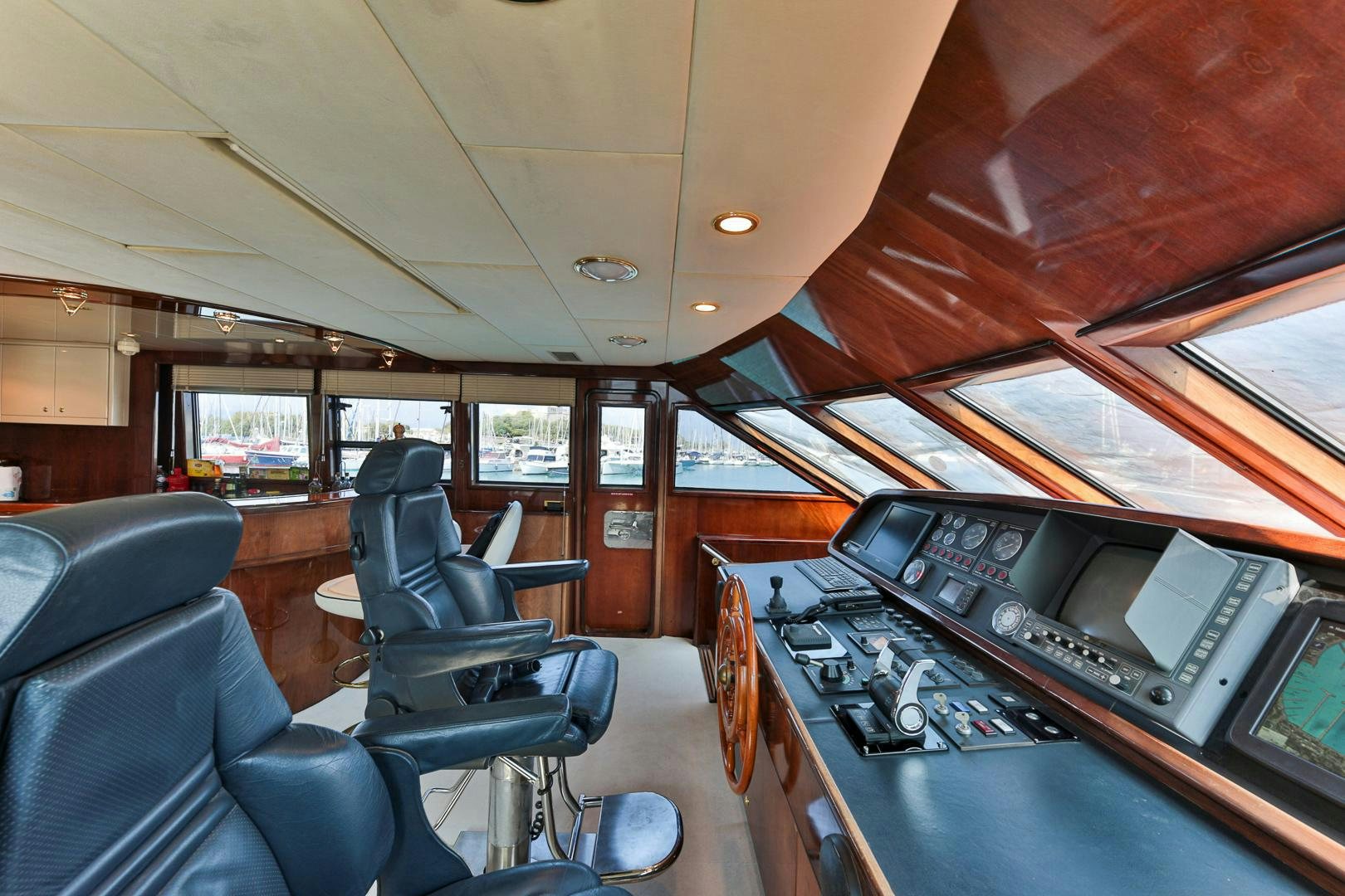 inside of a vehicle aboard HAPPY DAZE Yacht for Sale
