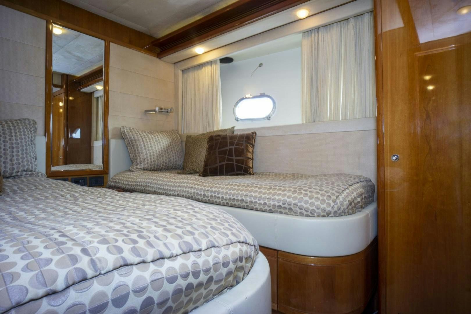 a couple of beds in a hotel room aboard NO NAME Yacht for Sale