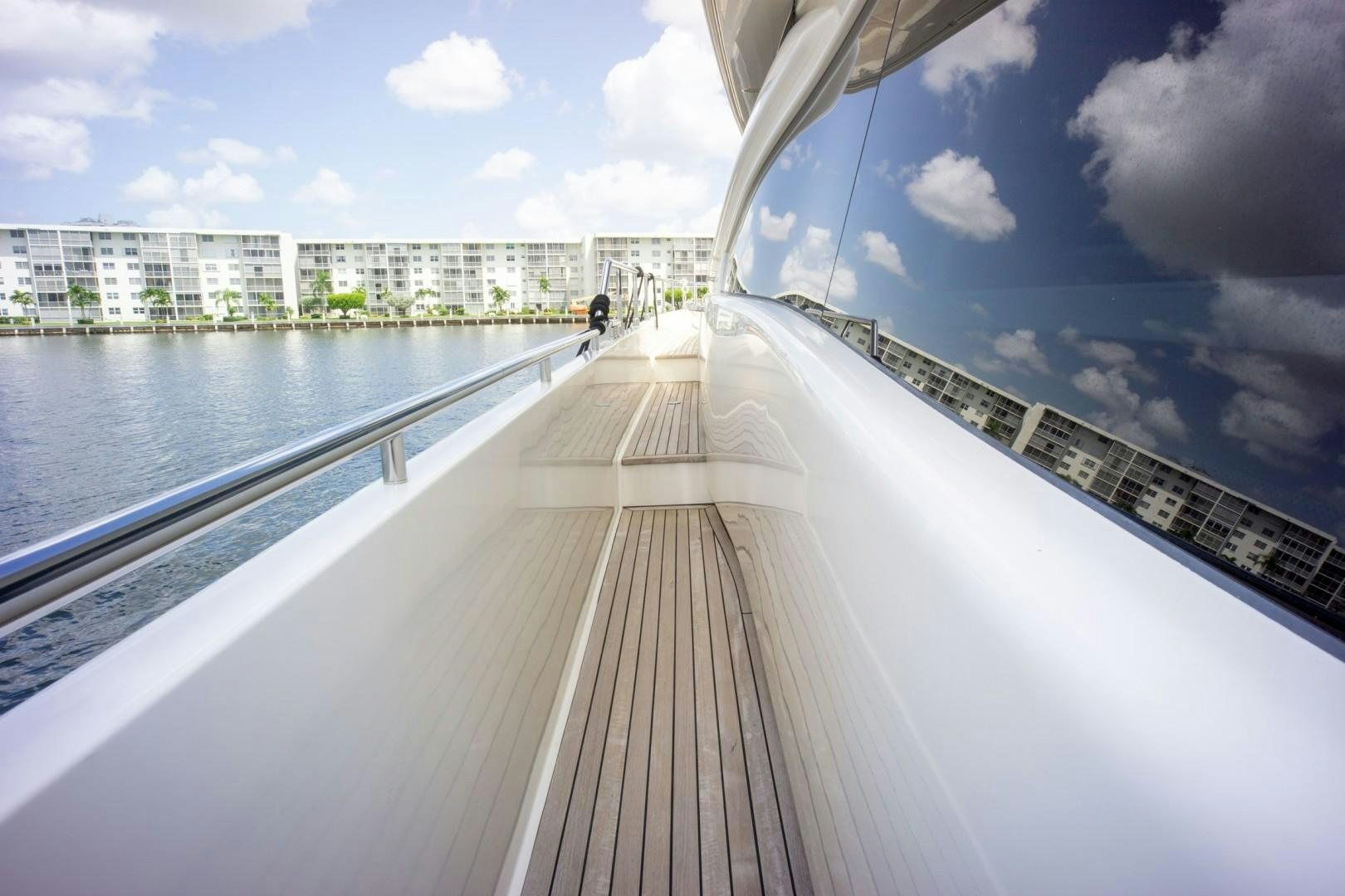 a long wooden dock over a body of water aboard NO NAME Yacht for Sale