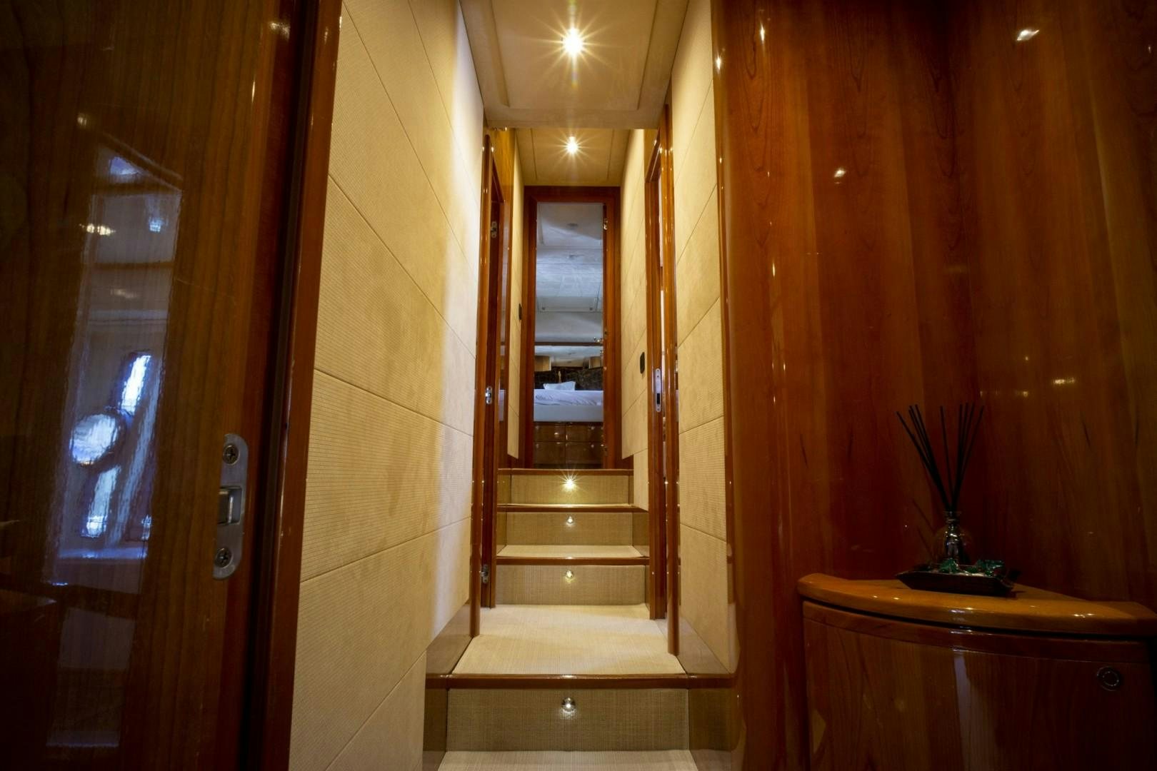 a room with wooden doors aboard NO NAME Yacht for Sale