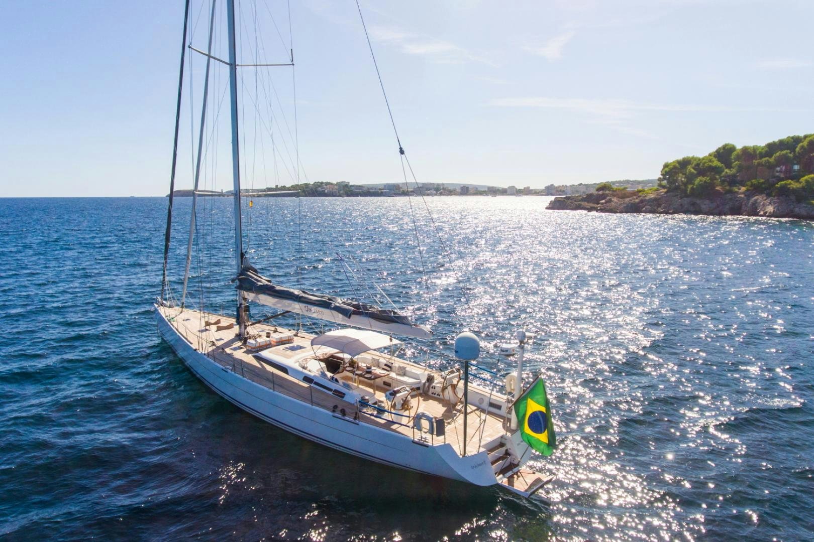 a boat on the water aboard INDIGO Yacht for Sale