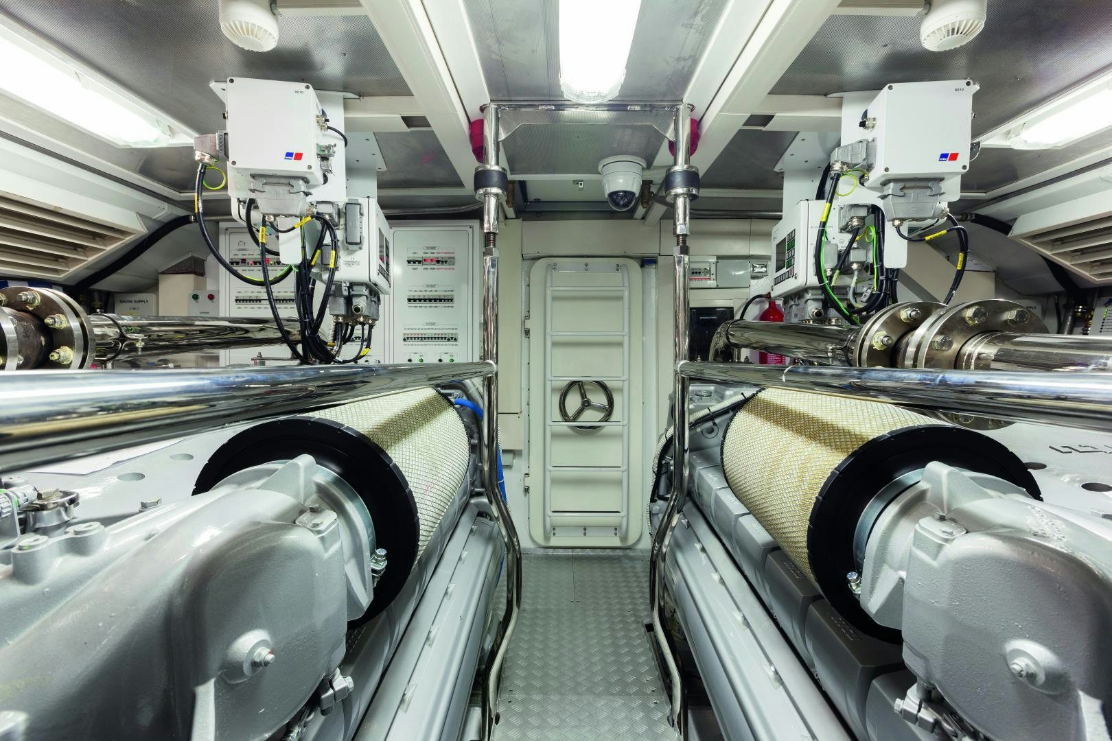 a room with machinery aboard MY TOY Yacht for Sale