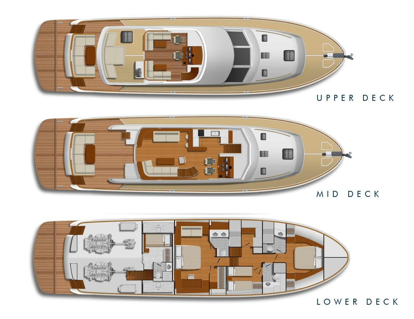 diagram aboard OCEAN 76 Yacht for Sale