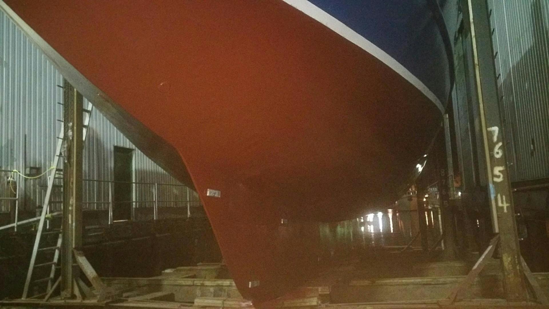 a train on the railway tracks aboard LAURA MARIE Yacht for Sale