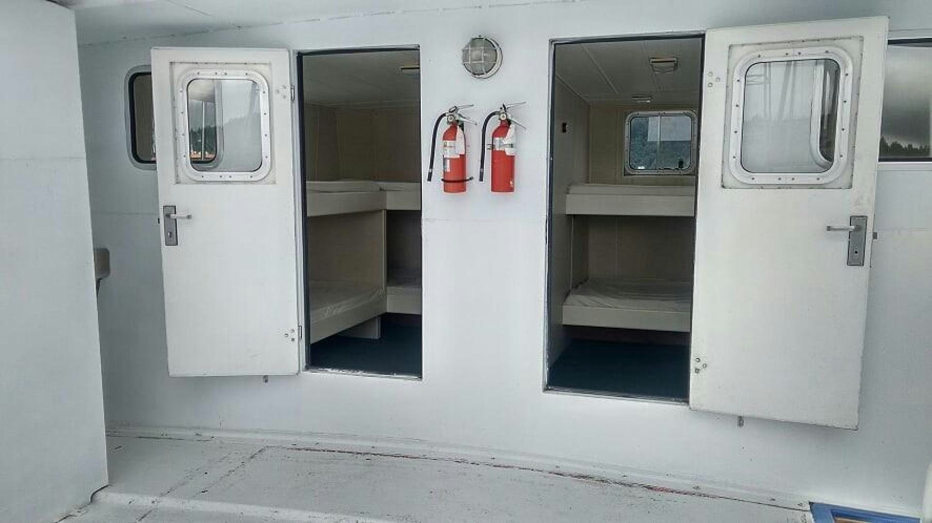 a couple of doors open aboard LAURA MARIE Yacht for Sale