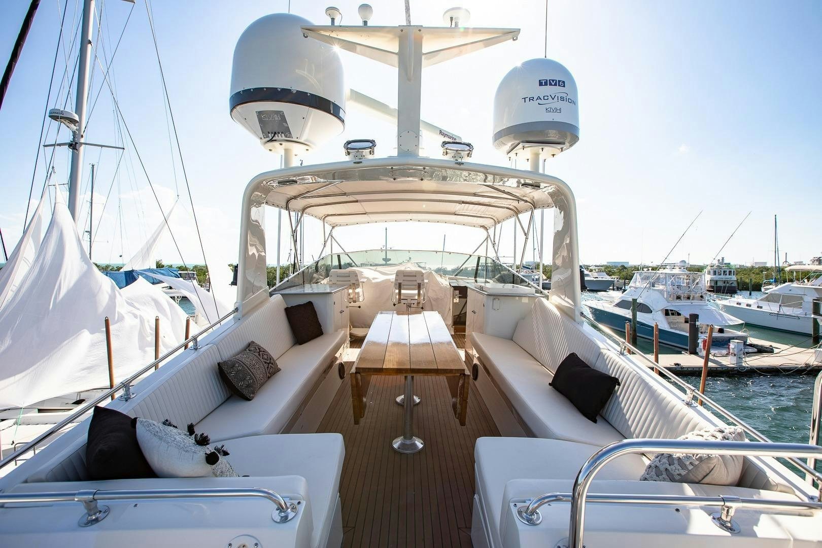 a boat with many sails aboard CATCHIN FEELINGS Yacht for Sale