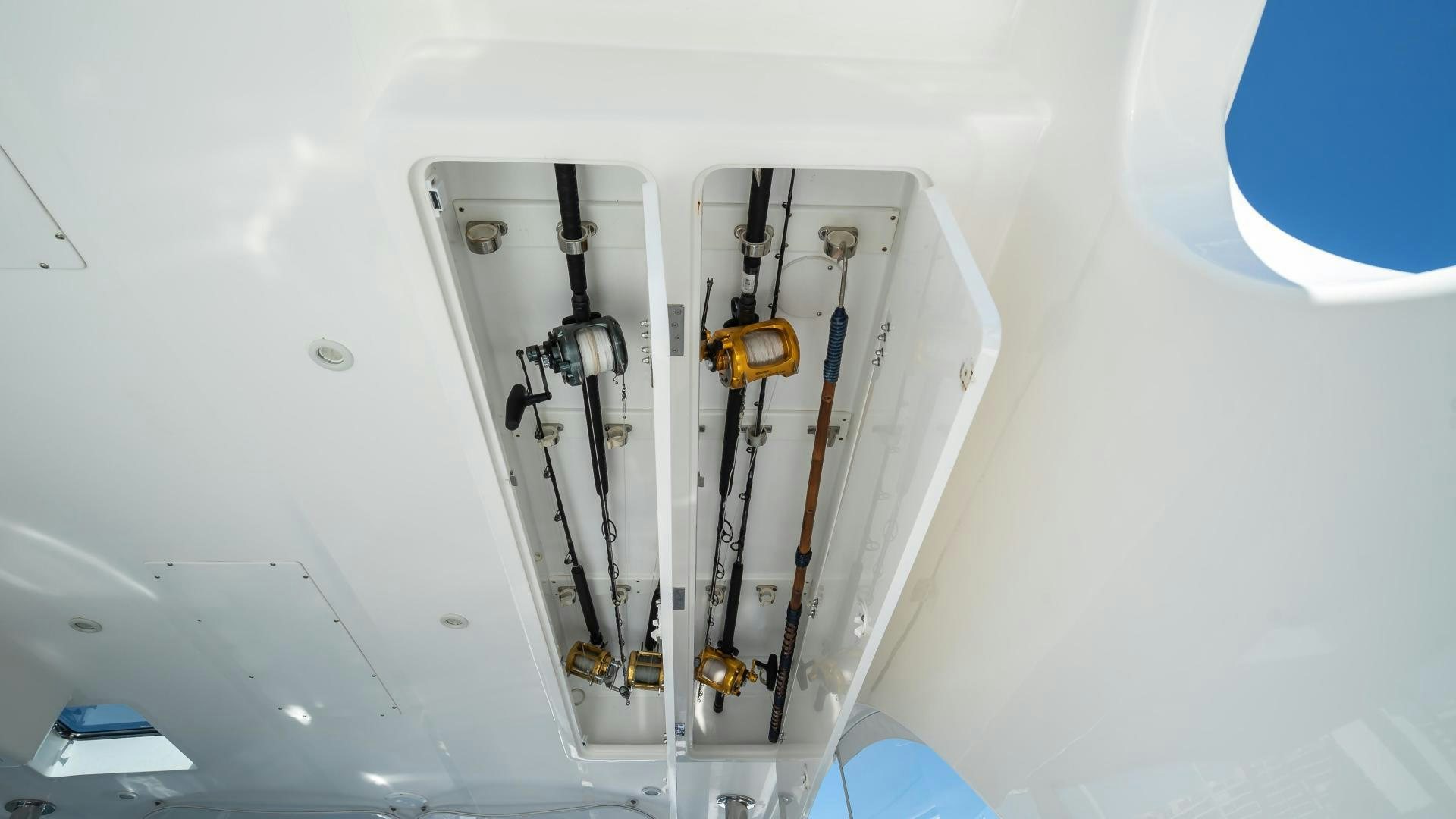 a white object with wires aboard FULL HOUSE Yacht for Sale