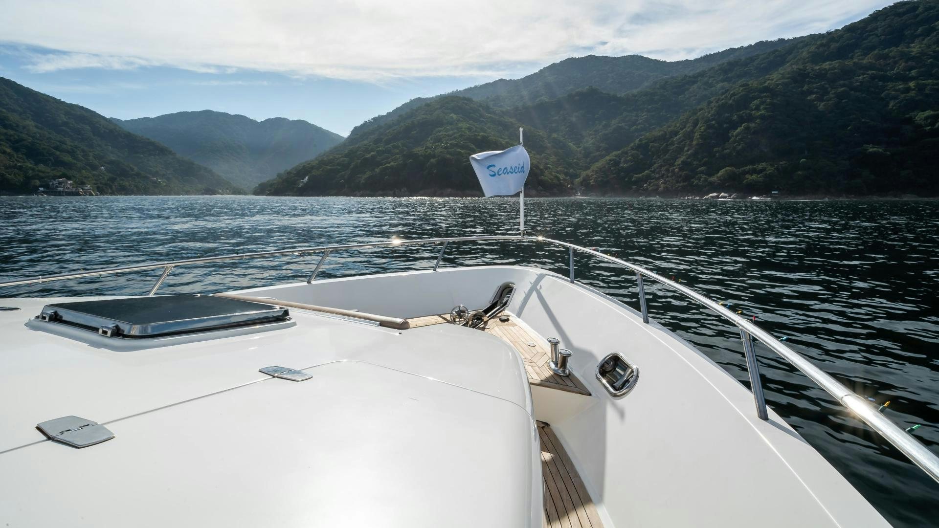 a boat on the water aboard FULL HOUSE Yacht for Sale