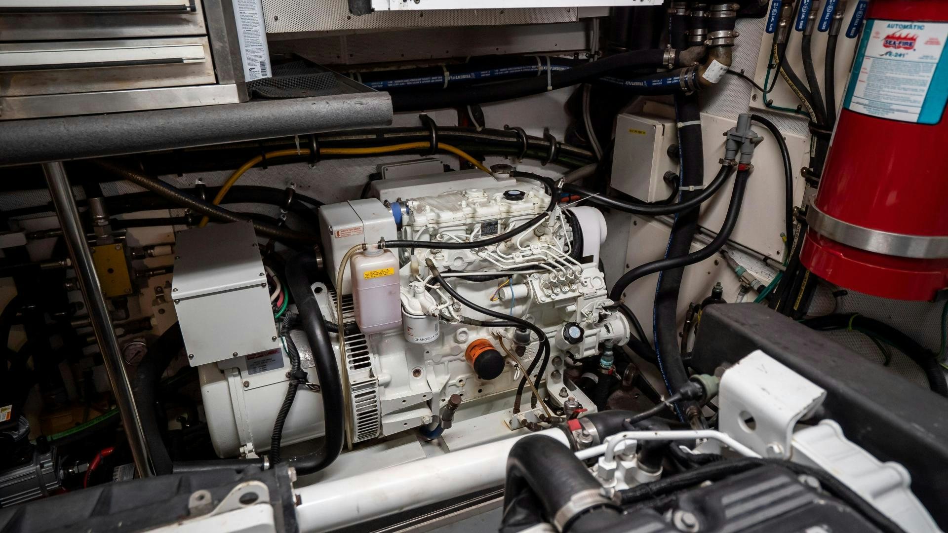 a machine with wires aboard FULL HOUSE Yacht for Sale