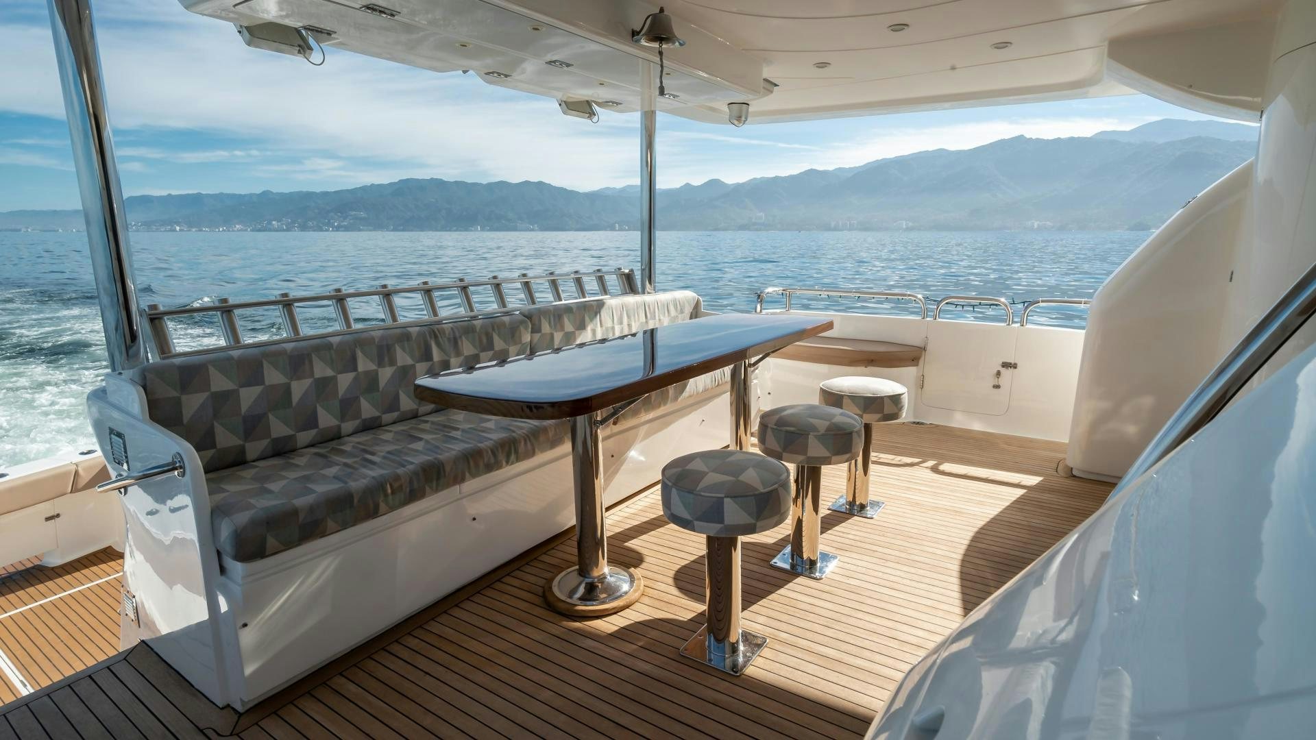 a boat on the water aboard FULL HOUSE Yacht for Sale