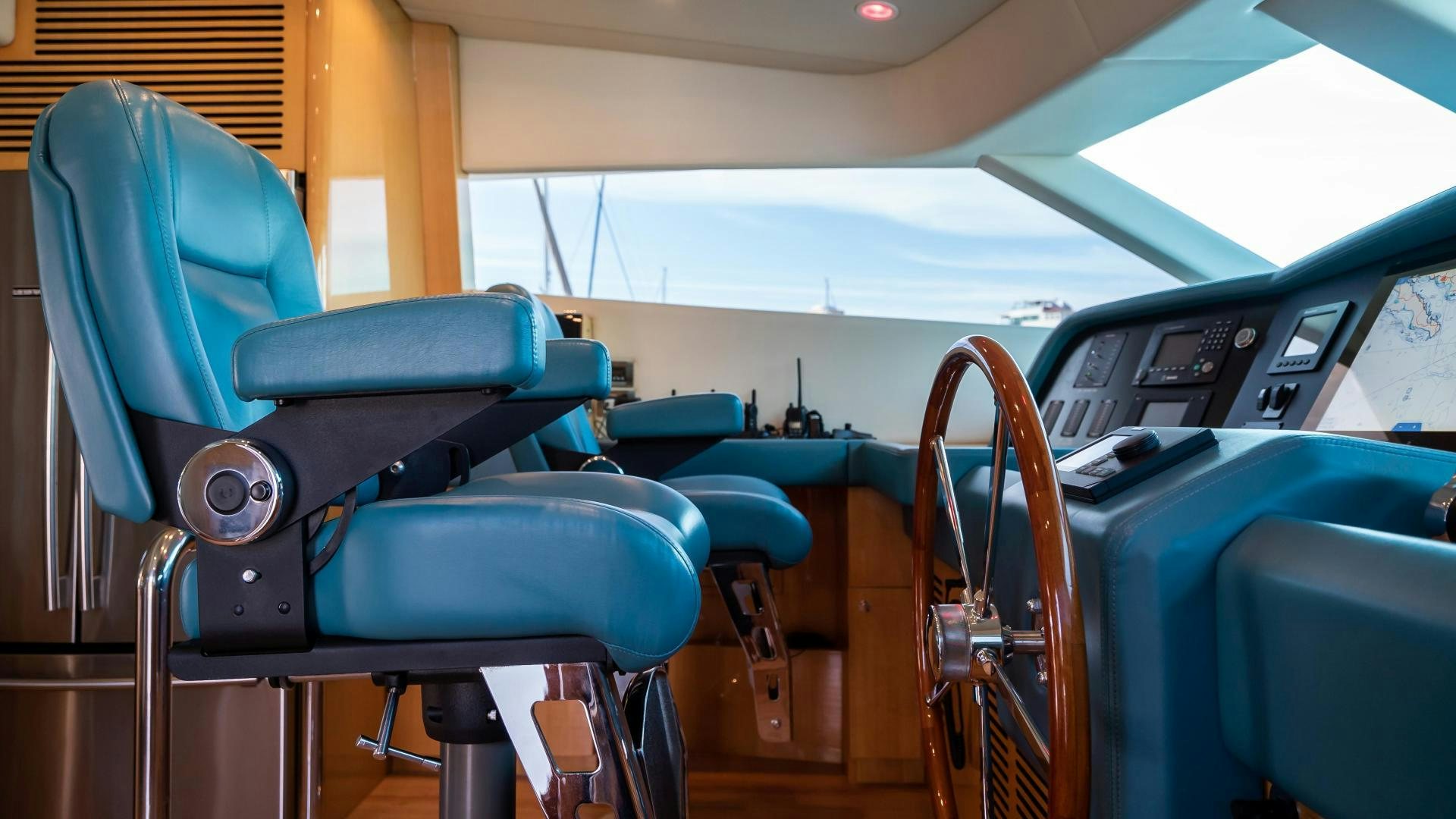 inside of a vehicle aboard FULL HOUSE Yacht for Sale