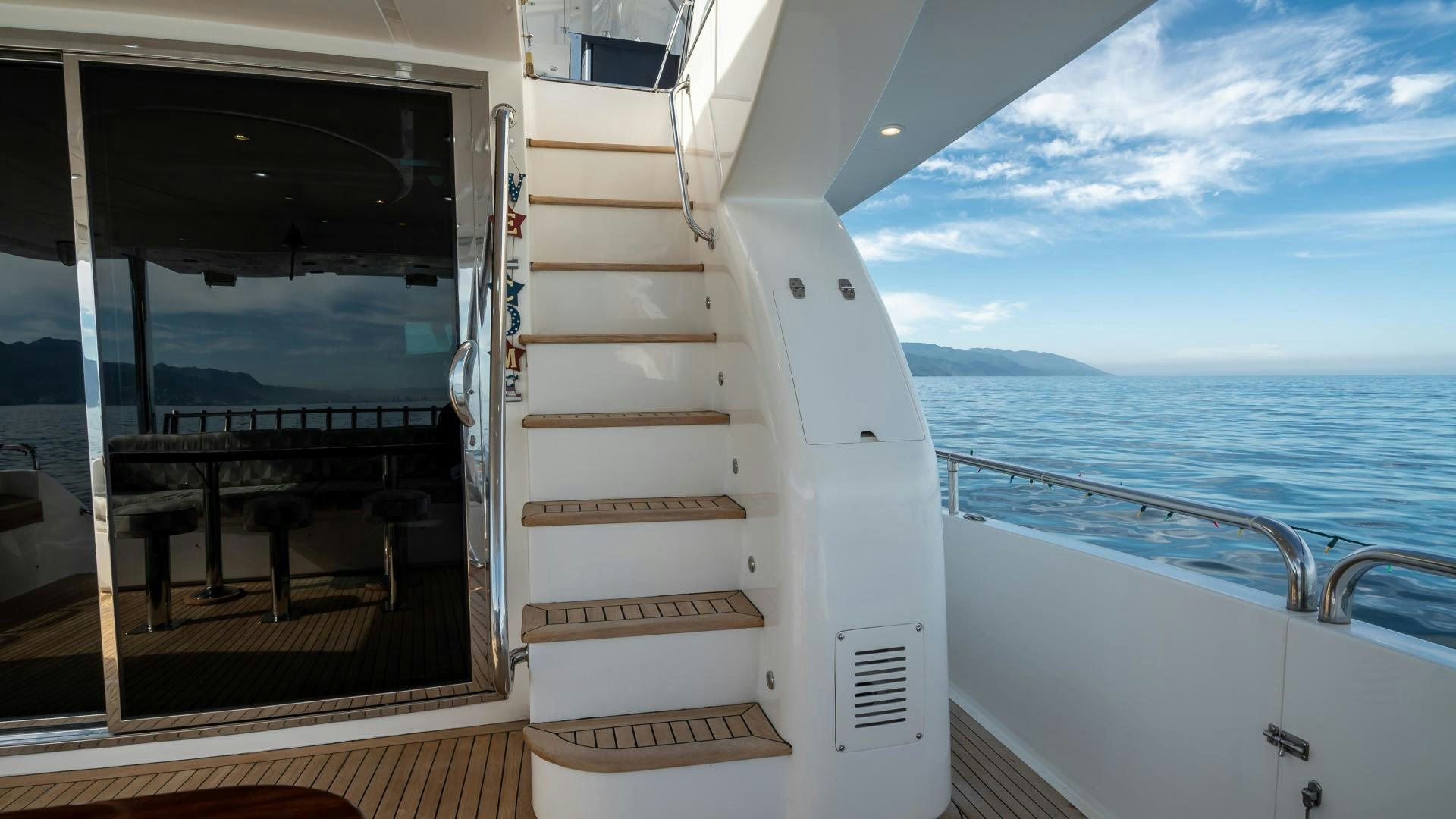 a boat on the water aboard FULL HOUSE Yacht for Sale